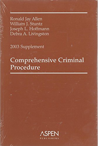 9780735539457: Comprehensive Criminal Procedure 2003