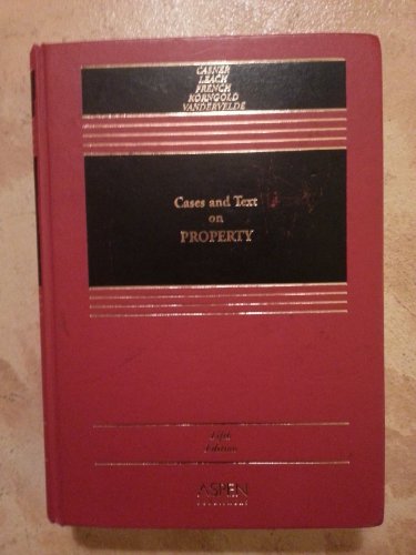 Beispielbild fr Cases and Text on Property, Fiifth Edition zum Verkauf von HPB-Red