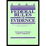 9780735540644: Federal Rules of Evidence: With Advisory Committee Notes, Legislative History, and Case Supplement, 2004