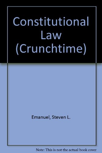 Stock image for Constitutional Law (Crunchtime) for sale by HPB-Emerald