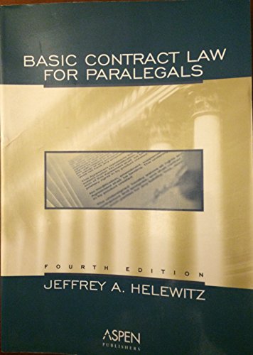 9780735546479: Basic Contract Law For Paralegals