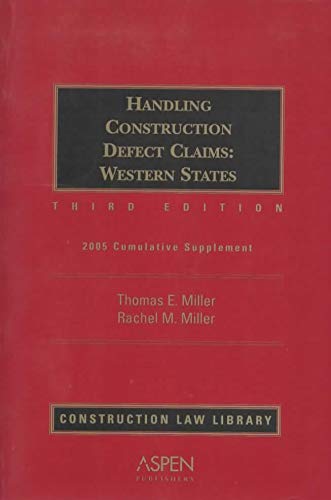 Beispielbild fr Handling Construction Defect Claims: Western States: Cumulative Supplement zum Verkauf von Green Street Books