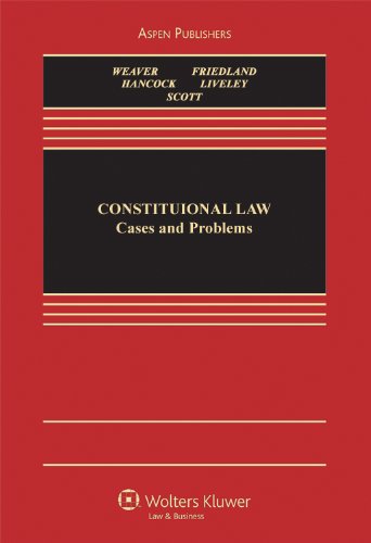 Beispielbild fr Constitutional Law: Cases, Materials, And Problems zum Verkauf von HPB-Red