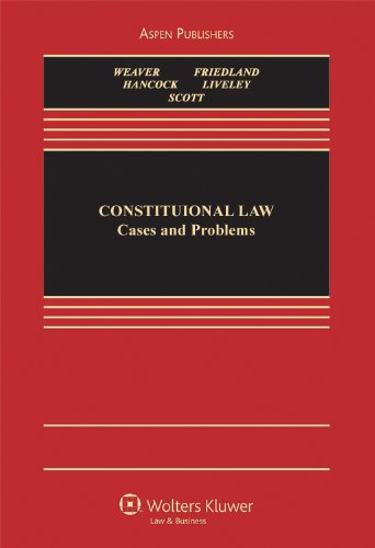 Imagen de archivo de Constitutional Law: Cases, Materials, And Problems a la venta por HPB-Red