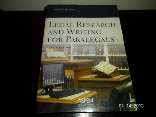 Imagen de archivo de Legal Research and Writing for Paralegals, 4th a la venta por a2zbooks