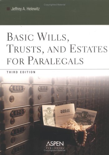 9780735551114: Basic Wills, Trusts, And Estates for Paralegals