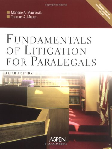 9780735551145: Fundamentals of Litigation for Paralegals