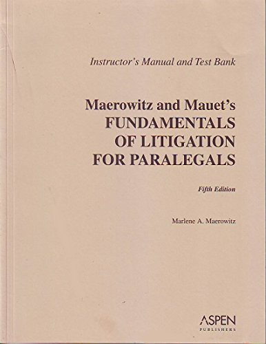 Stock image for Fundamentals of Litigation for Paralegals for sale by POQUETTE'S BOOKS