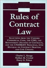 Beispielbild fr Rules Of Contract Law: 2005-2006 zum Verkauf von Half Price Books Inc.