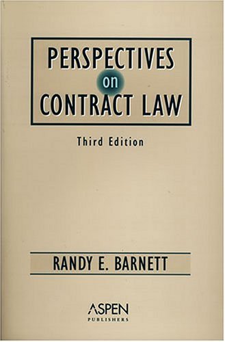 Beispielbild fr Perspectives On Contract Law zum Verkauf von SecondSale