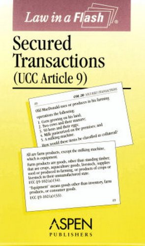 Law In a Flash Secured Transactions, (UCC Article 9) (Law in a Flash Cards) (9780735551886) by Fortin