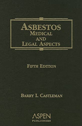 Beispielbild fr Asbestos: Medical and Legal Aspects, Fifth Edition zum Verkauf von HPB-Red