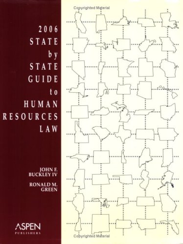 9780735553019: 2006 State by State Guide to Human Resources Law