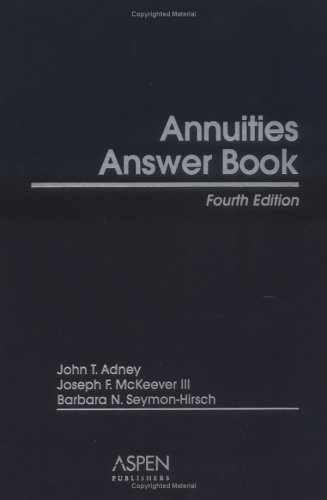 9780735553620: Annuities Answer Book
