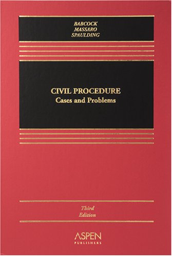 Immagine dell'editore per Civil Procedure: Cases and Problems, Third Edition venduto da ThriftBooks-Dallas