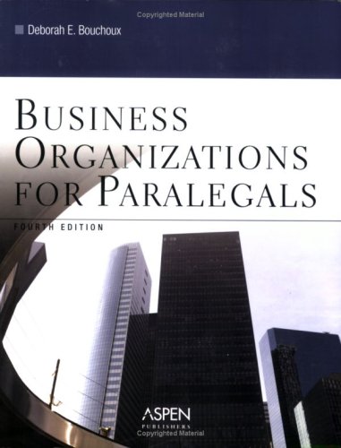 9780735557505: Business Organizations for Paralegals