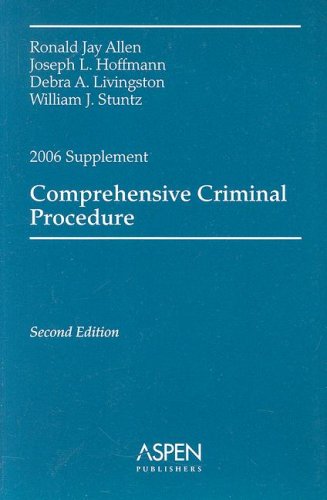 Comprehensive Criminal Procedure, 2006 (9780735557666) by Allen, Ronald J.