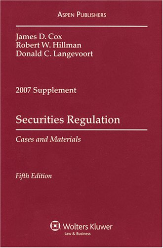 9780735557703: Securities Regulation 2007