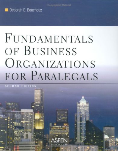 Beispielbild fr Fundamentals of Business Organization for Paralegals zum Verkauf von Better World Books