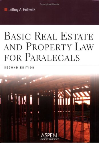 Imagen de archivo de Basic Real Estate And Property Law for Paralegals a la venta por SecondSale