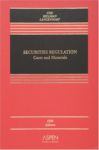 9780735559608: Securities Regulation: Cases And Materials