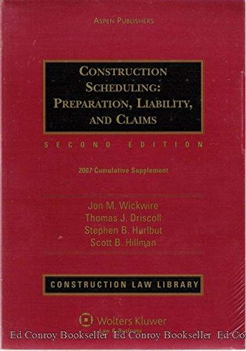 Beispielbild fr Construction Scheduling: Preparation, Liability, and Claims zum Verkauf von HPB-Red