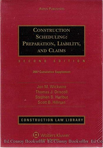 9780735561298: Construction Scheduling: Preparation, Liability, and Claims