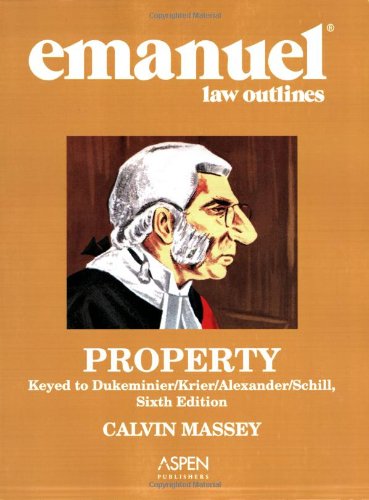 9780735561519: Emanuel Law Outlines: Property, Dukeminier/Krier Edition