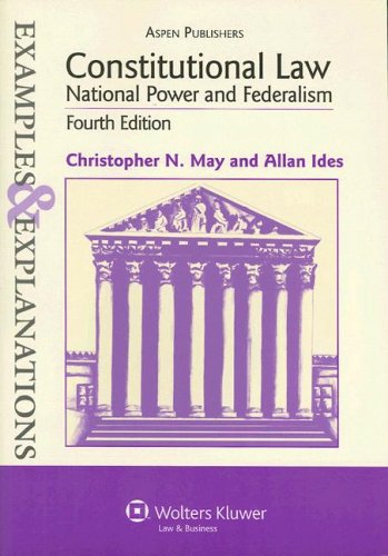 Beispielbild fr Constitutional Law : National Power and Federalism zum Verkauf von Better World Books