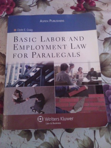 Stock image for Basic Labor and Employment Law for Paralegals for sale by Big Bill's Books