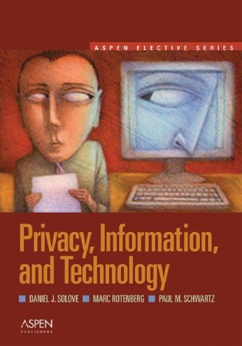 Stock image for Privacy, Information And Technology for sale by Irish Booksellers