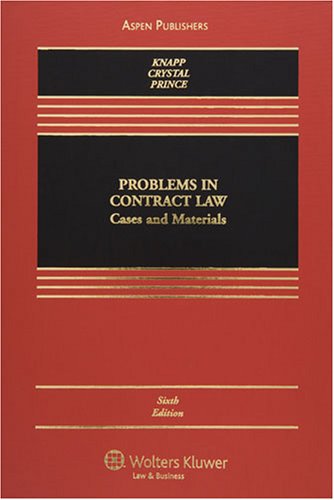 Beispielbild fr Problems in Contract Law: Cases and Materials zum Verkauf von HPB-Emerald