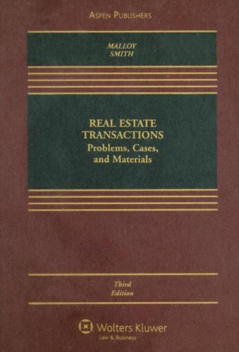 Imagen de archivo de Real Estate Transactions: Problems, Cases, and Materials a la venta por SecondSale