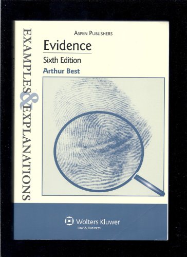 Stock image for Evidence: Examples & Explanations for sale by Wonder Book