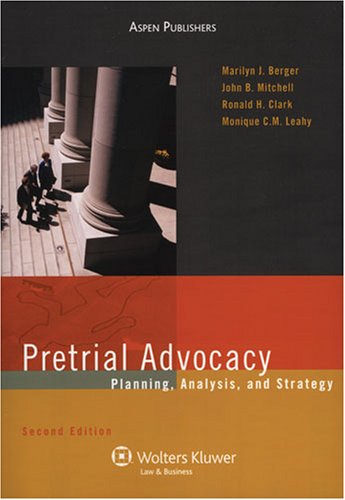 Beispielbild fr Pretrial Advocacy: Planning, Analysis, and Strategy zum Verkauf von HPB-Red