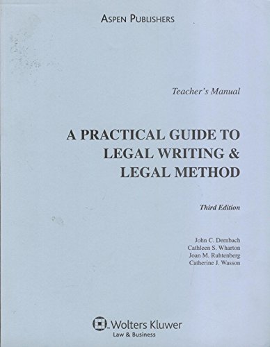 Beispielbild fr A Practical Guide to Legal Writing & Legal Method zum Verkauf von SecondSale