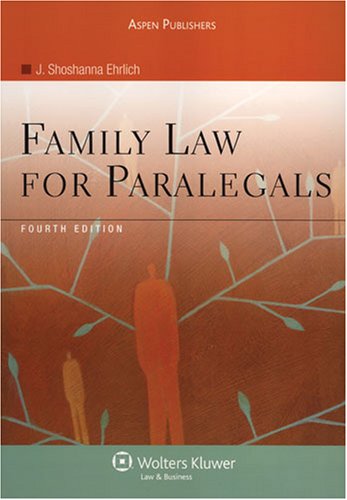 Beispielbild fr Family Law for Paralegals, Fourth Edition zum Verkauf von TextbookRush