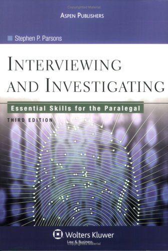 Immagine dell'editore per Interviewing and Investigating: Essential Skills for the Paralegal venduto da ThriftBooks-Dallas