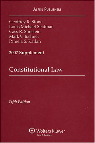 Stock image for Constitutional Law 2007 for sale by HPB-Red