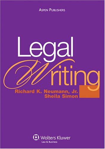 Imagen de archivo de Legal Writing a la venta por SecondSale