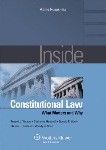 Beispielbild fr Inside Constitutional Law: What Matters and Why zum Verkauf von Wonder Book