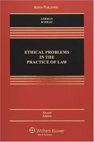 Beispielbild fr Ethical Problems in the Practice of Law zum Verkauf von BooksRun