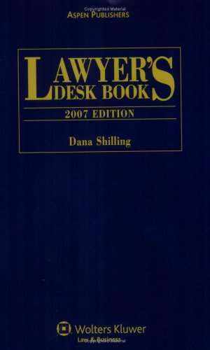 9780735565418: Lawyer's Desk Book, 2007 Edition (Lawyer's Desk Book)