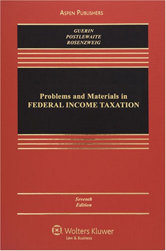 Imagen de archivo de Problems & Materials in Federal Income Taxation a la venta por HPB-Red