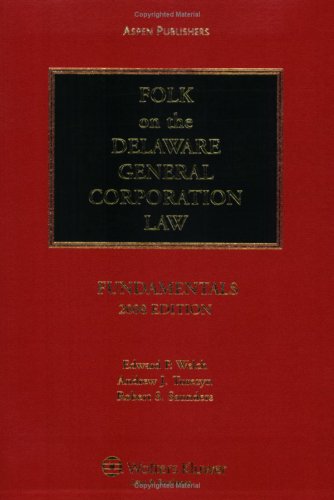 9780735566811: Folk on the Delaware General Corporation Law: Fundamentals, 2008 Edition