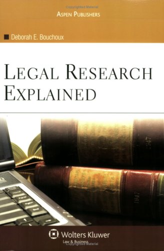 Beispielbild fr Legal Research Explained zum Verkauf von Better World Books