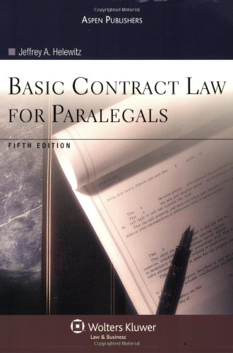 Imagen de archivo de Basic Contract Law for Paralegals a la venta por Better World Books: West