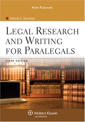 Stock image for Legal Research and Writing for Paralegals for sale by HPB-Diamond