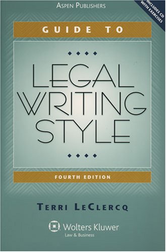 Imagen de archivo de Guide To Legal Writing Style (Legal Research and Writing) a la venta por SecondSale