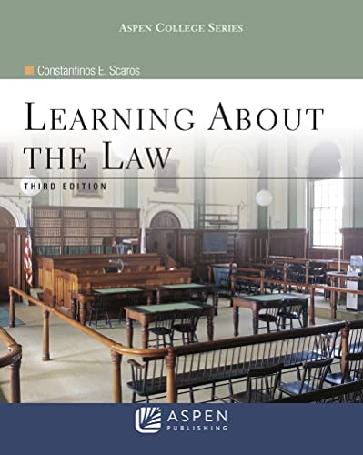 Imagen de archivo de Learning About the Law (Aspen College) a la venta por SecondSale